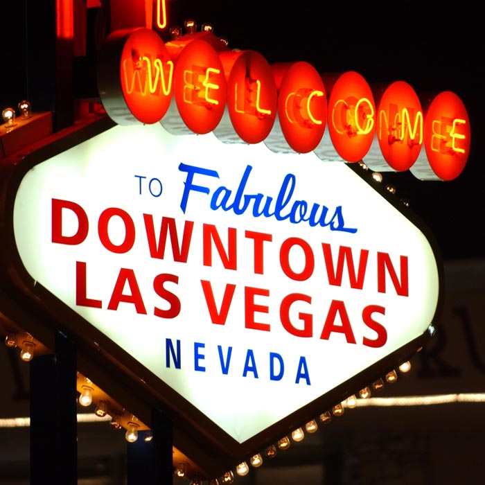 Welcome to Fabulous Downtown Las Vegas sign