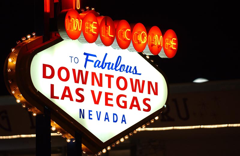 Welcome to Fabulous Downtown Las Vegas sign