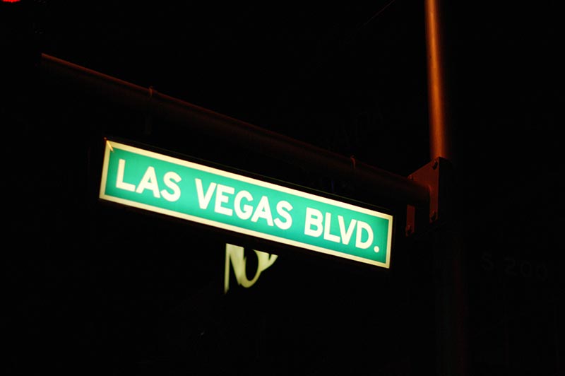 Las Vegas blvd. sign